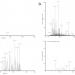 Figure 2: LC-MS/MS analysis for ion mass spectra of control (A) and treated (B) A549 cells after TH treatment for 24 hours.